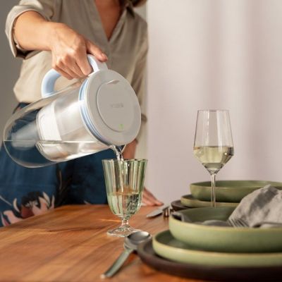 6. Brita Glass filter jug + 2 MaxtraPro PP cartridges (blue; 2.5l)