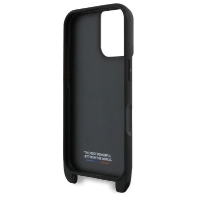 6. BMW M Edition Carbon Stripe & Strap iPhone 16 Plus Case - Black