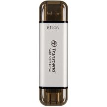 Transcend ESD310 512GB USB Type-A to USB Type-C 3.2 Gen 2 (3.1 Gen 2) Silver