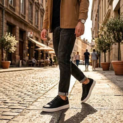 8. Men's black Vanhorn 18300 sneakers