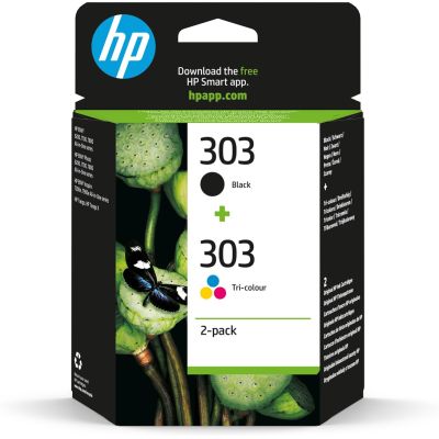 HP Original 303 Ink Cartridge 2-Pack: Black and Tri-Color