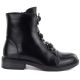 6. Women's ankle boots with decorative flowers, insulated, black, Potocki SZ12852