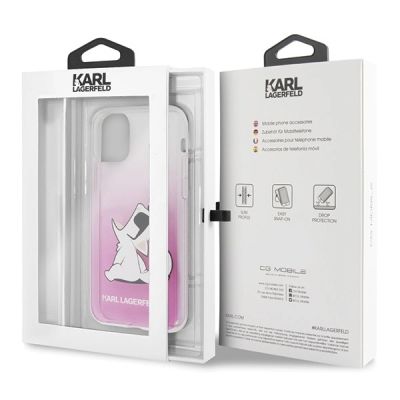 7. Karl Lagerfeld Choupette Fun iPhone 11 Pro Case - Pink