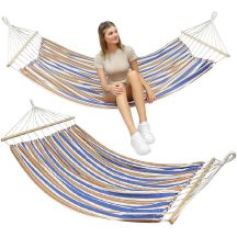 GARDEN HAMMOCK FOR 2 PEOPLE 200X150CM WITH SPREADER 1052717