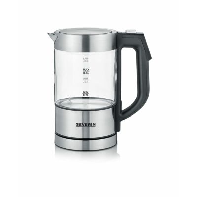 Severin WK 3458 electric kettle 0.5 l 1100 W Black, Transparent