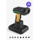2. Inateck BCST-75S Handheld 1D/2D CMOS Barcode Reader Black, Yellow