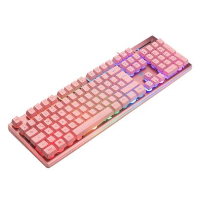 10. Deltaco Gaming GAM-021-RGB-P-DE USB Keyboard QWERTZ German Pink