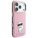 4. Karl Lagerfeld Smooth Choupette Sketch MagSafe Case for iPhone 18 Pro / 17 Pro - Pink