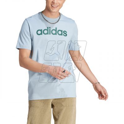 4. adidas Essentials Single Jersey Linear Embroidered Logo Tee M IJ8651