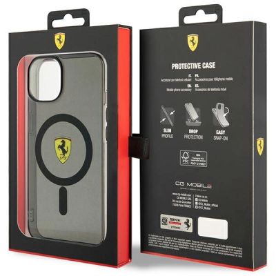 8. Ferrari FEHMP14MURKK iPhone 14 Plus 6.7" black/black hardcase Translucent Magsafe