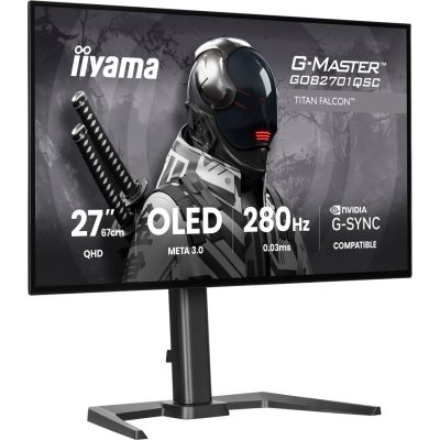 3. iiyama G-MASTER GOB2701QSC-B1 computer monitor 68.6 cm (27") 2560 x 1440 px 2K Ultra HD OLED Black