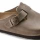 2. Birkenstock Boston Tabacco Brown Oiled Leather Narrow Flip-Flops for Women/Men (0960813)