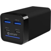 eSTUFF ES635200 Mobile Charger Laptop Black AC Fast Charging Internal