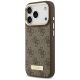2. Guess 4G Logo Plate MagSafe case for iPhone 17 Pro - brown