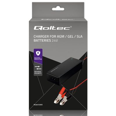 8. QOLTEC AGM GEL STD BATTERY CHARGER | RECTIFIER 24V 2A 48W | LED