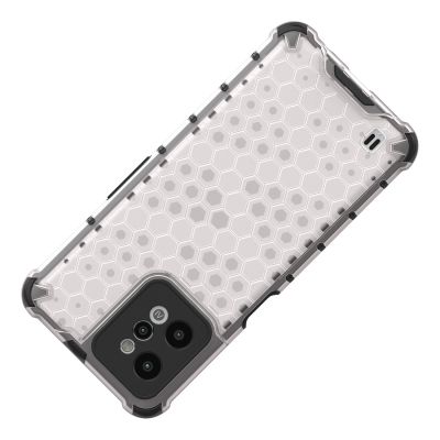6. Honeycomb case armored cover with a gel frame Realme C31 transparent