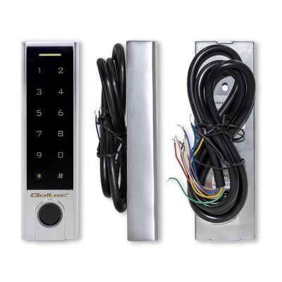 9. QOLTEC TITAN TOUCH CODE LOCK WITH FINGERPRINT READER | RFID | BT 4.0 | CODE | CARD | KEYRING | BELL | IP68