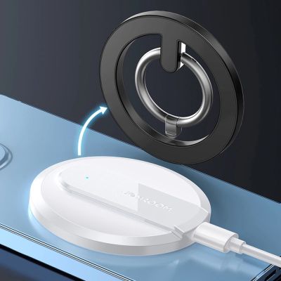 23. Joyroom kit multifunctional magnetic car holder ring phone support black (JR-ZS294)