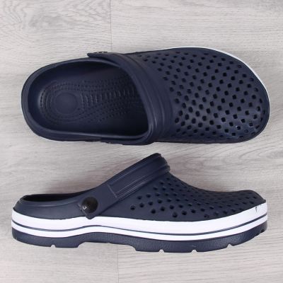 3. NEWS W EVE300B openwork foam flip-flops, navy blue 
