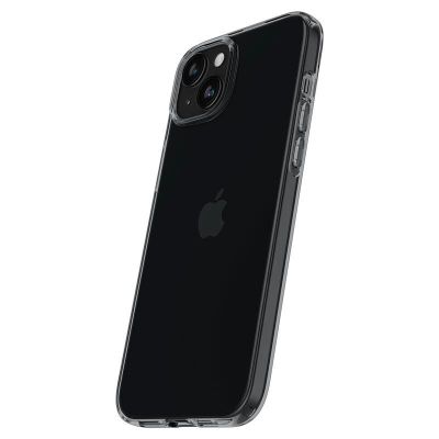 5. Spigen Crystal Flex iPhone 15 Plus Case - Gray-Transparent