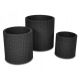 KETER Cylinder Planters 230217 flowerpot (434mm x 443mm x 434mm; anthracite)