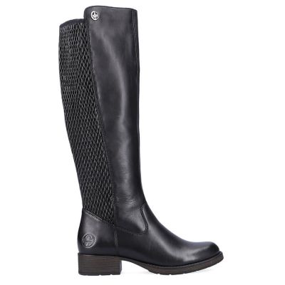 11. Rieker W Z9591-00 black leather boots 