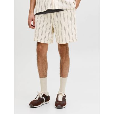 2. Jack&Jones men's striped shorts JPSTJAIDEN COBA STRIPE JOG SHORTS REG SN 12274413 Antique White Stripes