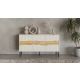 6. INSERTO 3D chest of drawers 143.5x40x80 cashmere + LED