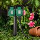 8. Entac ESE1.5G2-5-IP44S 5m Splitter 2 x Network Socket Outdoor Black, Green