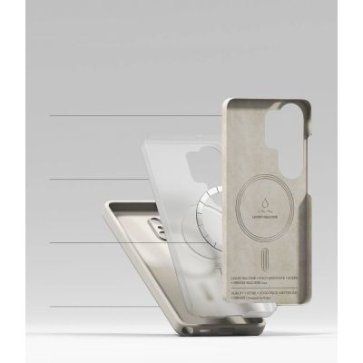 6. Ringke Silicone MagSafe Case for Samsung Galaxy S26 Ultra - Beige