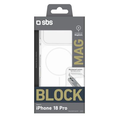 2. SBS Block Case for iPhone 18 Pro, MagSafe Compatible - White