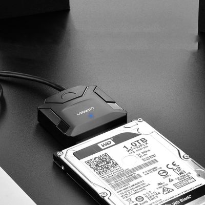 3. Ugreen 2.5'' / 3.5'' hard drive adapter cable (USB-A 3.0 - SATA) black (CR108)