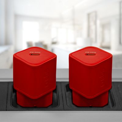 3. SBS TETRGAN1C20R 20W GaN Wall Charger with Power Delivery - Red