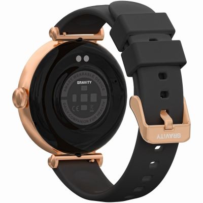 8. Smartwatch Gravity Rose Gold Black 2 Straps GT26-3