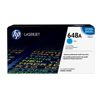 48. HP 648A original cyan LaserJet toner cartridge