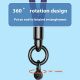 2. 7mm Wrist Strap with Swivel Buckle and Mounting Plate - Black
