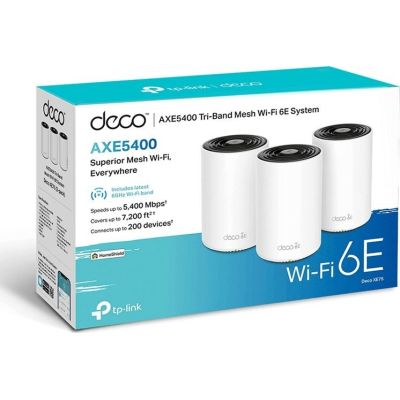 7. TP-LINK Deco XE75 AXE5400 Mesh System (3-pack)