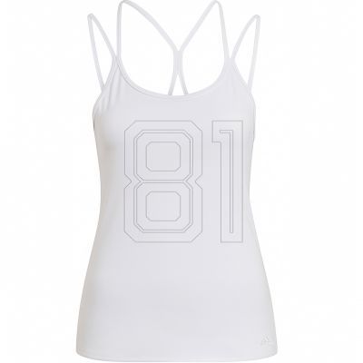 8. Adidas Studio Slim Strappy Back Tank Top W HE3141