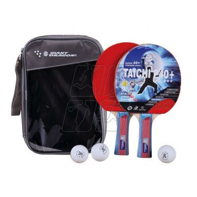 2. Set of 2 rackets + 3 balls + cover Taichi P40+ Giant Dragon RST12305P40+ HS-TNK-000009829