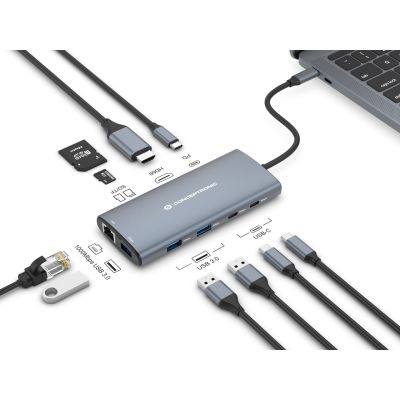 5. Conceptronic DONN06G Wired USB 3.2 Gen 1 (3.1 Gen 1) Type-C Gray