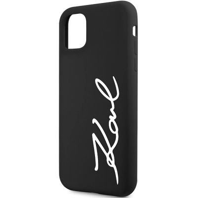 6. Karl Lagerfeld KLHCN61SKSVGK iPhone 11 / Xr 6.1" black/black hardcase Silicone Signature