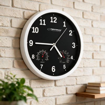 22. Esperanza LYON EHC016K wall clock (black)