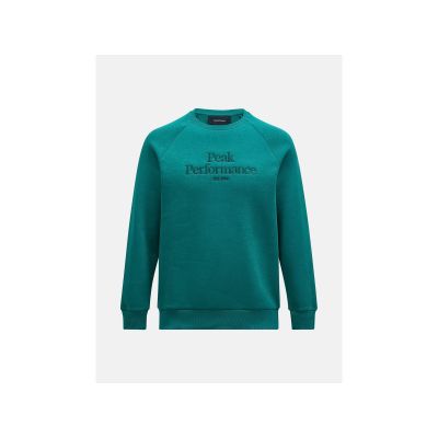5. Peak Performance M Original Crew Green Sweatshirt