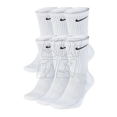 3. Nike Everyday Cushion Crew 6Pak SX7666-100 socks