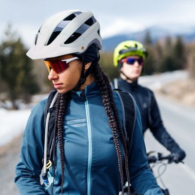 5. Wozinsky MTB bicycle helmet with a removable visor, lightweight, L - pastel green