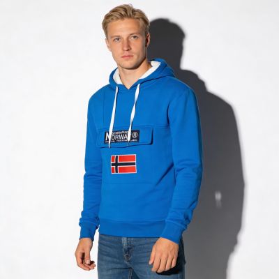 8. Geographical Norway Gadrien DB 054 M WW6115H/GN-Royal Blue / White sweatshirt