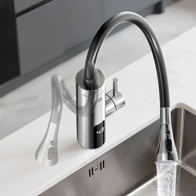 8. TEESA FLOW-THROUGH WATER HEATER TSA4107 METAL KITCHEN FAUCET WITH FLEXIBLE SPOUT