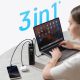 5. Cuktech PB200U Powerbank 210W 20000mAh 2x USB-C + USB-A with TFT display and 240W USB-C cable - black