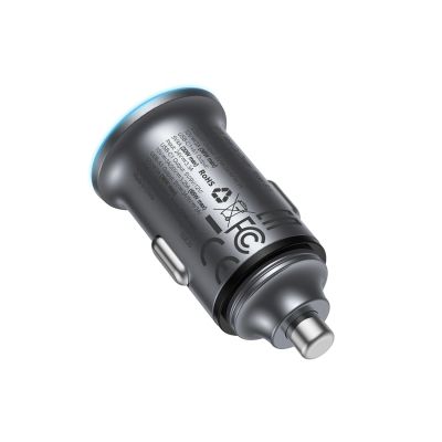 3. Acefast B15 65W USB-A + USB-C Car Charger - Gray