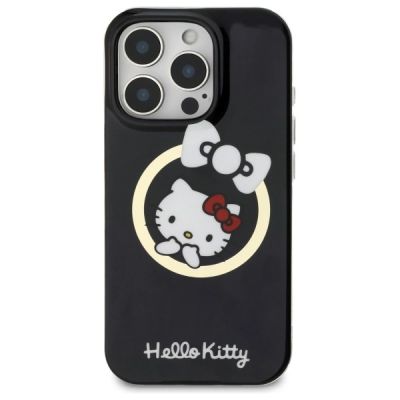 3. Hello Kitty IML Fun Bow Magsafe iPhone 16 Pro Case - Black